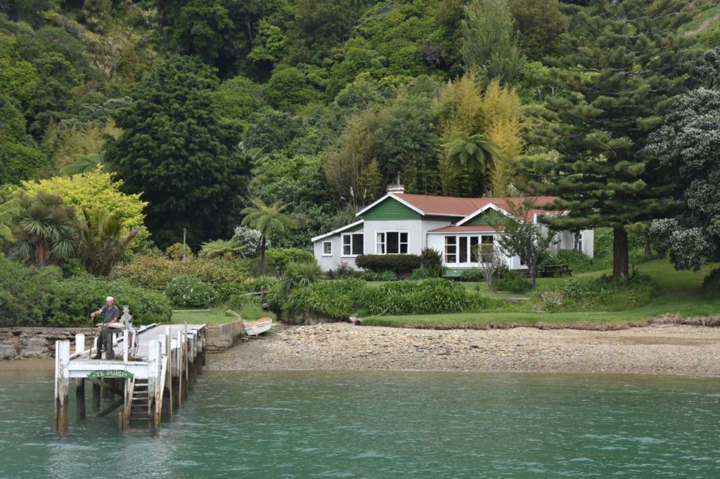 Abgelegenes Haus in den Marlborough Sounds