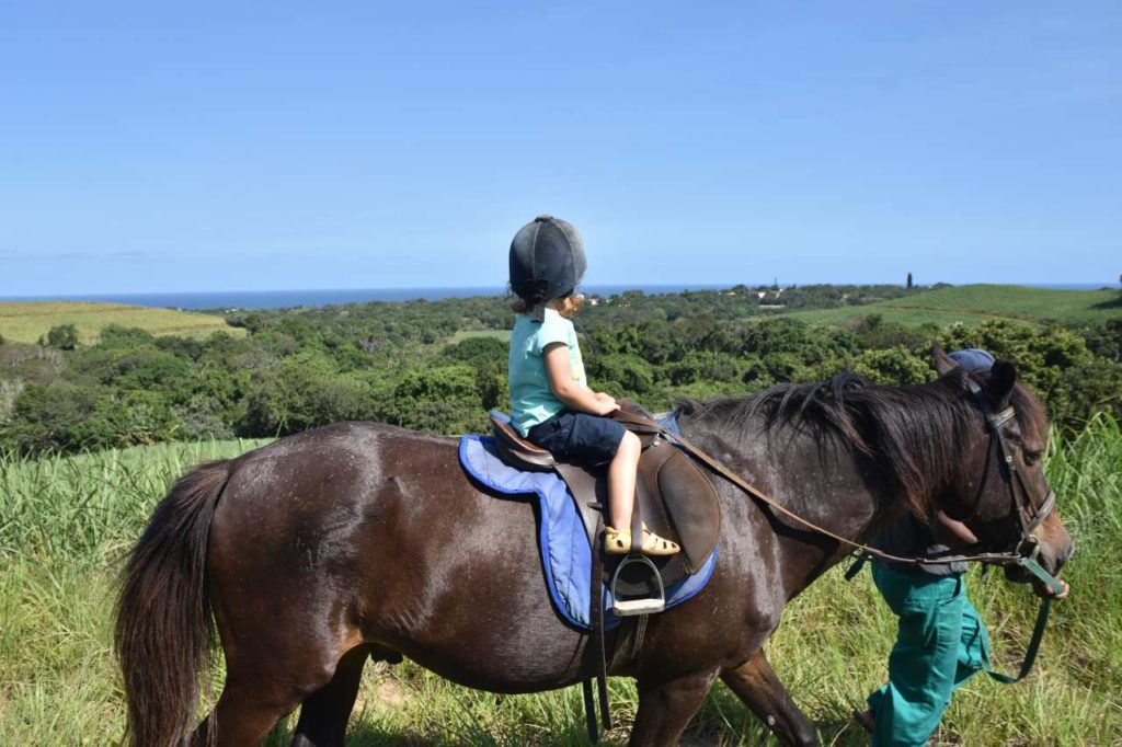 Ponyreiten an der South Coast