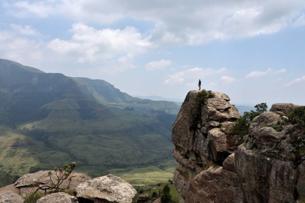 Drakensberg Monks Cowl Ausblick von der Sphinx